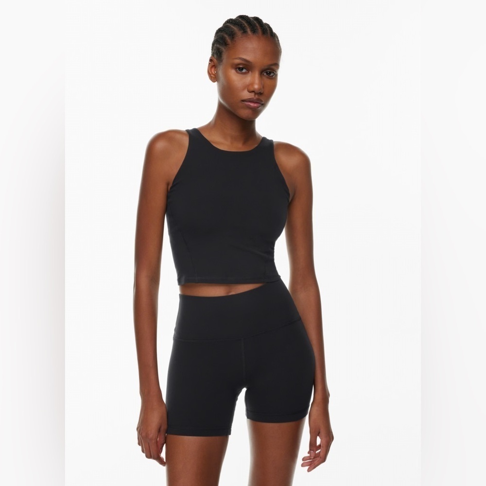 Aritzia White Golden BUTTER Conquer Sports Tank